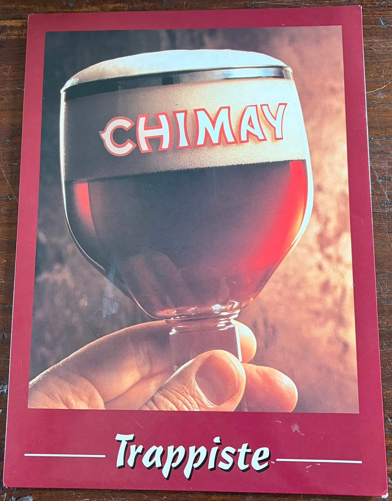 Chimay, Verzamelen, Merken en Reclamevoorwerpen, Ophalen of Verzenden, Gebruikt, Reclamebord