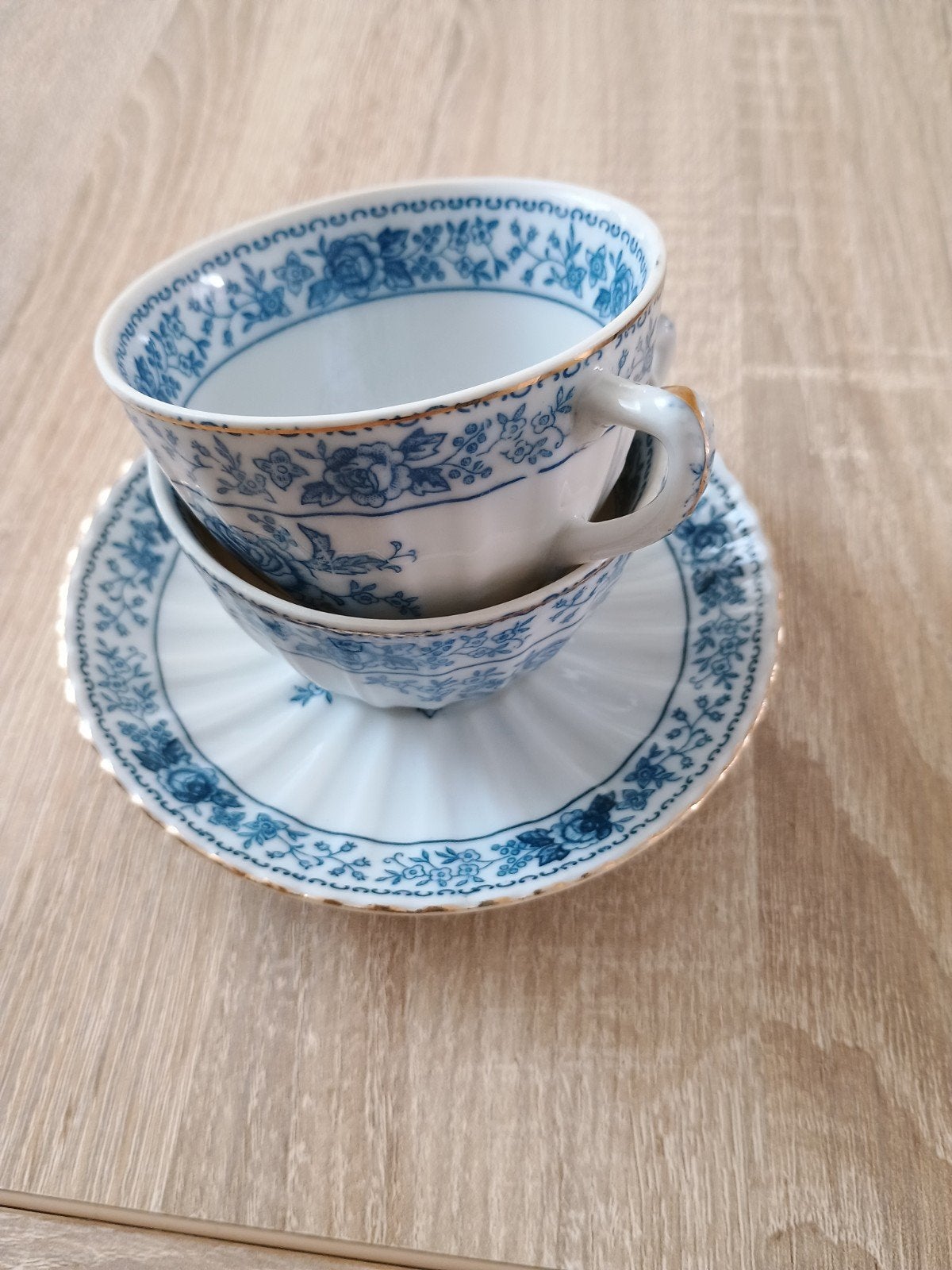 6 Chinese porseleinen theekopjes met schoteltjes ., Ophalen