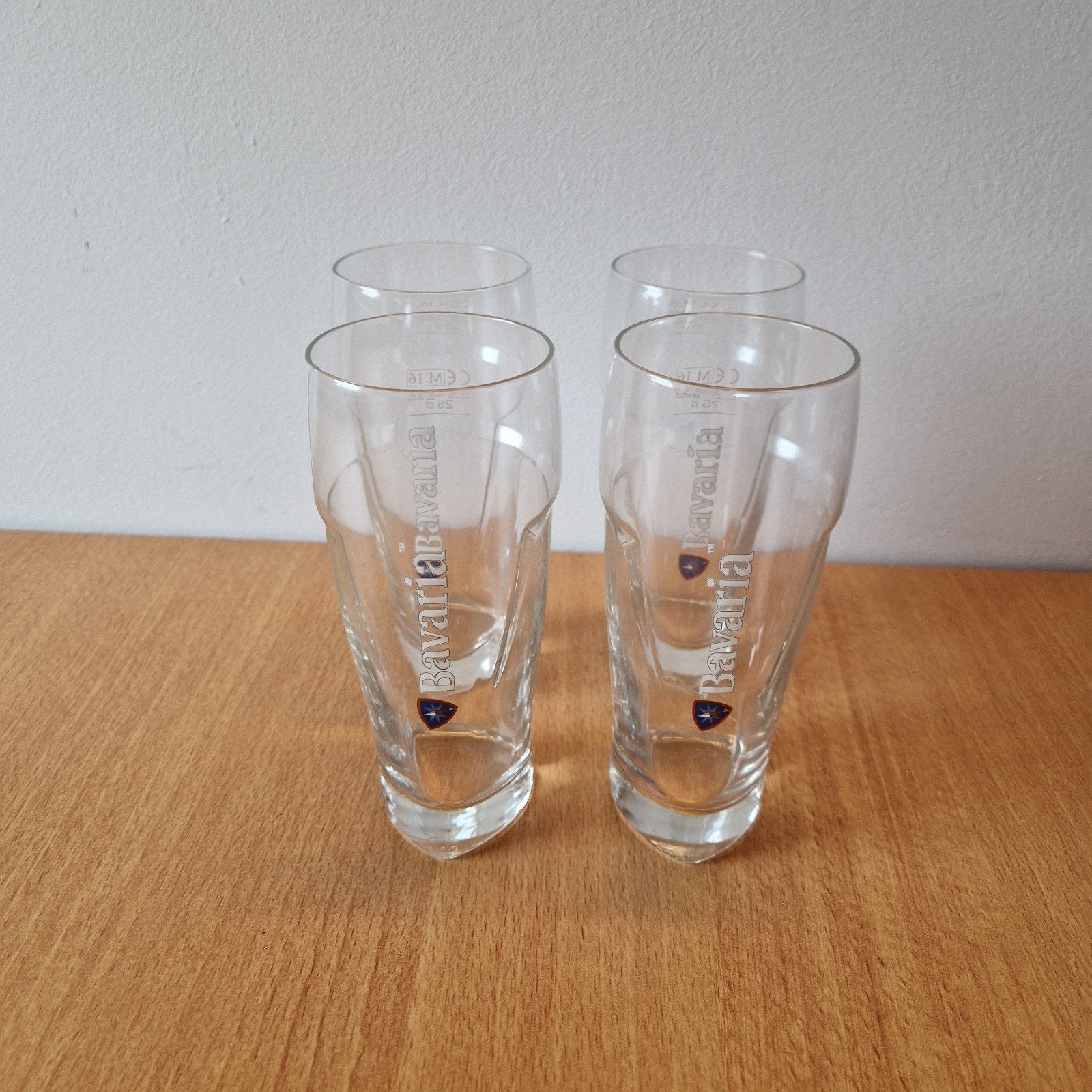 Bavaria bierglazen - set van 4, Ophalen of Verzenden, Overige merken, Glas, Overige typen