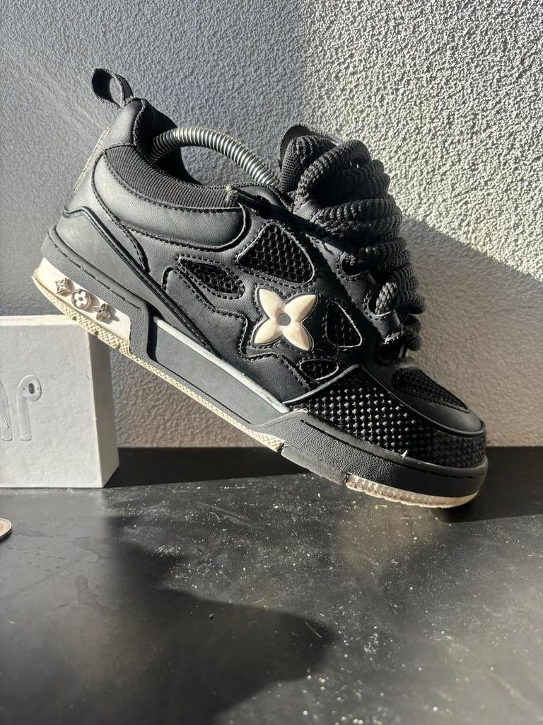 LV Skates Maat 40/41 - Chunky Sneakers met Dubbele Lace, Kleding | Heren, Schoenen, Ophalen of Verzenden, Gedragen, Zwart, Sneakers of Gympen