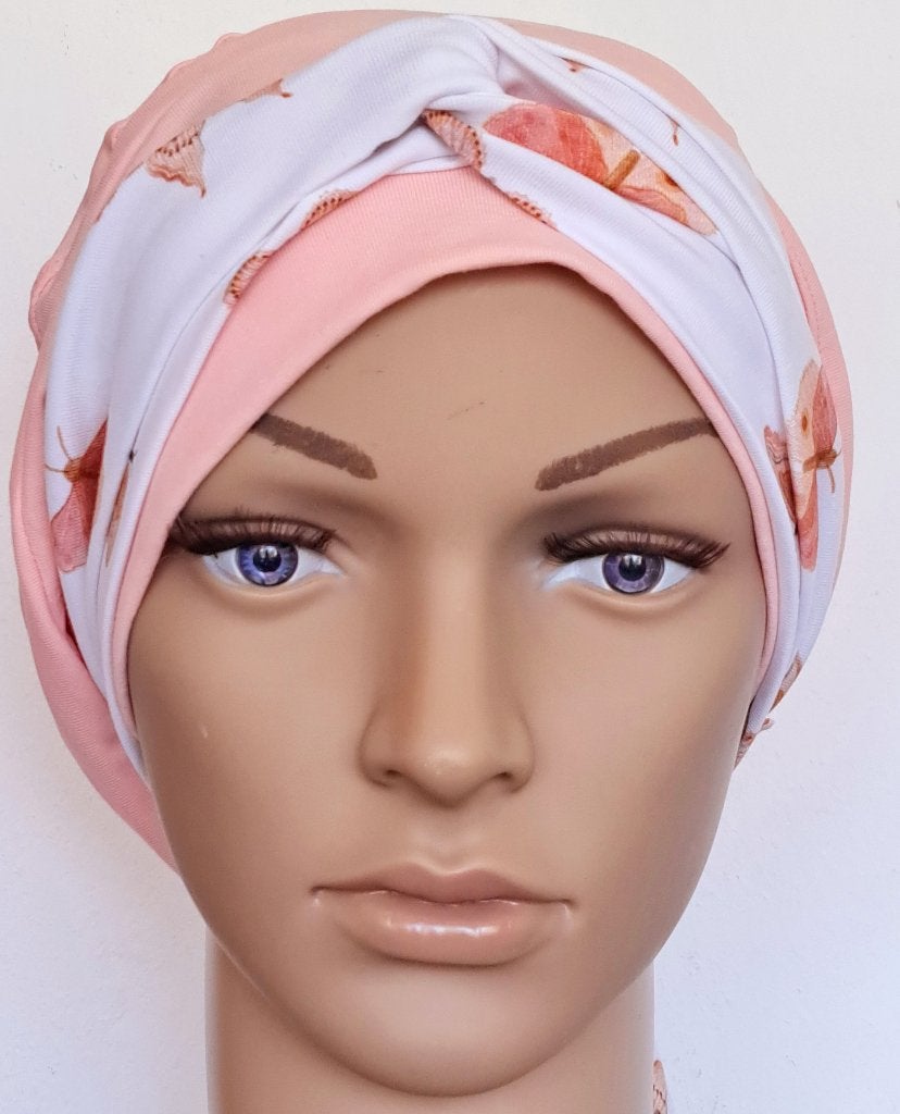 Chemo/haarverlies tricot muts met sjaal. no 20 A., Kleding | Dames, Mutsen, Sjaals en Handschoenen, Anna, Maat 42/44 (L), Nieuw