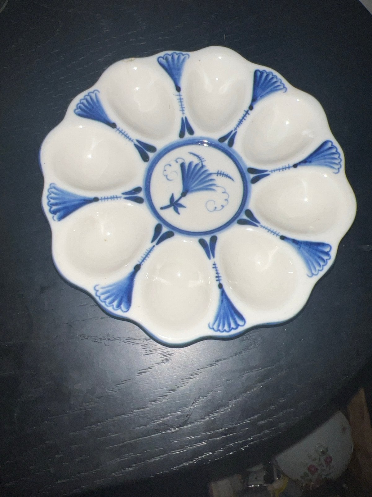 Delfts Blauw Oester of eischaal - Vintage Porselein, Ophalen of Verzenden