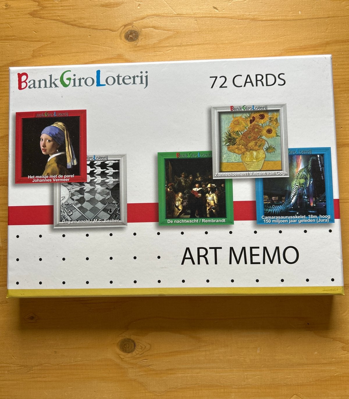 BankGiro Loterij Art Memo - Klassiek Geheugenspel, Drie of vier spelers, Ophalen of Verzenden, Zo goed als nieuw