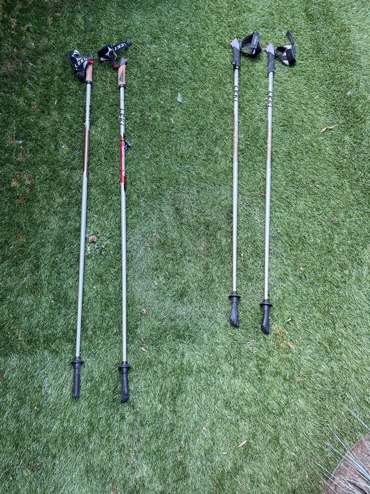 Leki Platinum wandelstokken - 2 paar, Ophalen, Gebruikt, Wandelstok