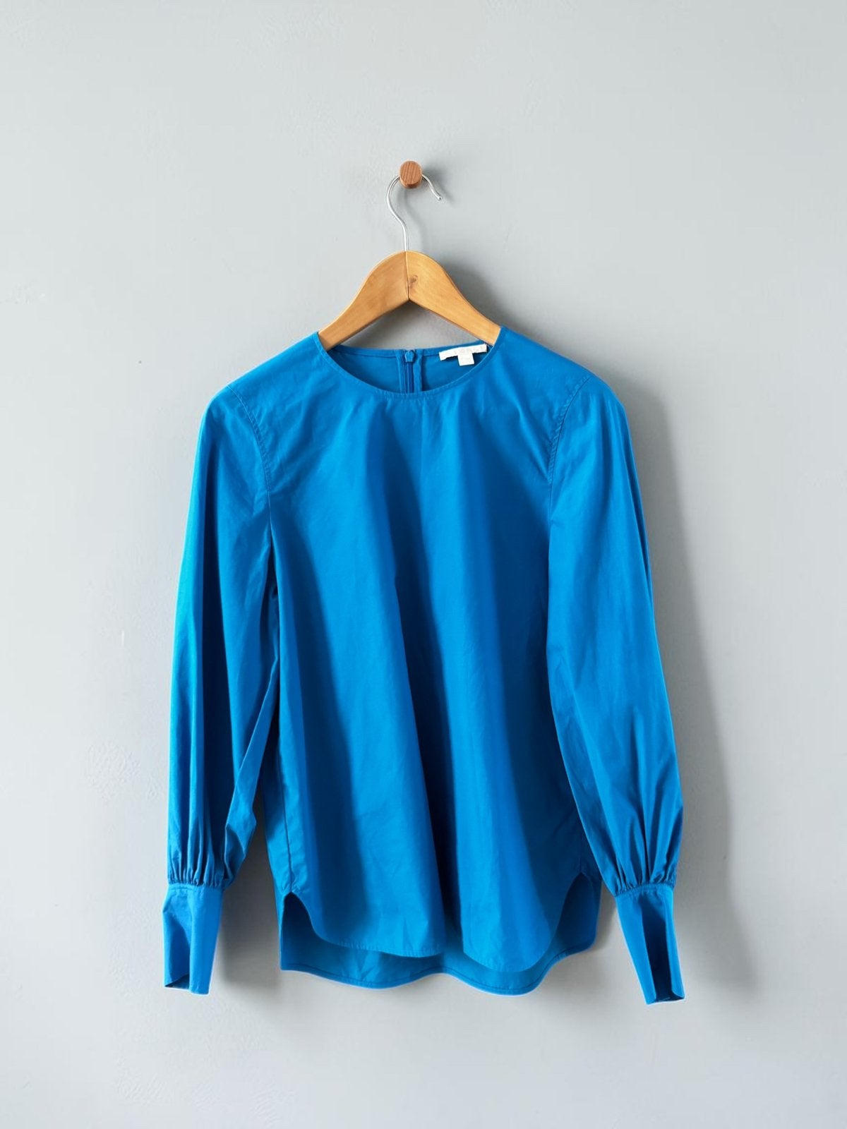 COS top blouse blauw turquoise maat 34 past ook 36 XS S, Ophalen of Verzenden, Zo goed als nieuw, Maat 34 (XS) of kleiner, Blauw