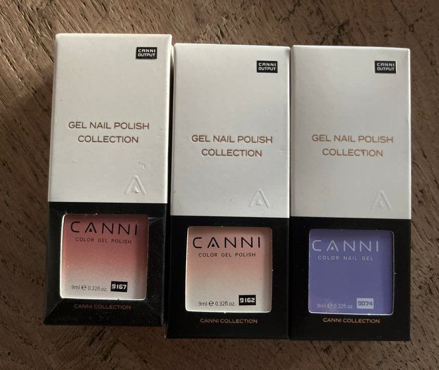 Gel Nagellak Collectie  Canni - 3 kleuren, Ophalen of Verzenden, Nieuw, Overige typen