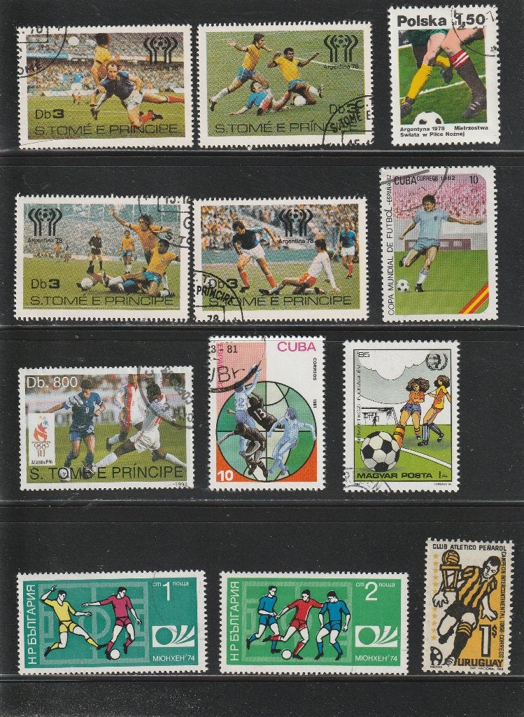 Voetbal Kavel nr. 2, Verzenden, Gestempeld, Sport