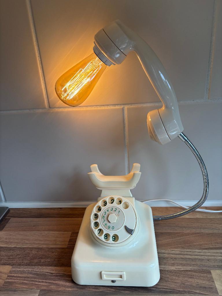 vintage telefoon, Ophalen of Verzenden, Gebruikt, Met draaischijf