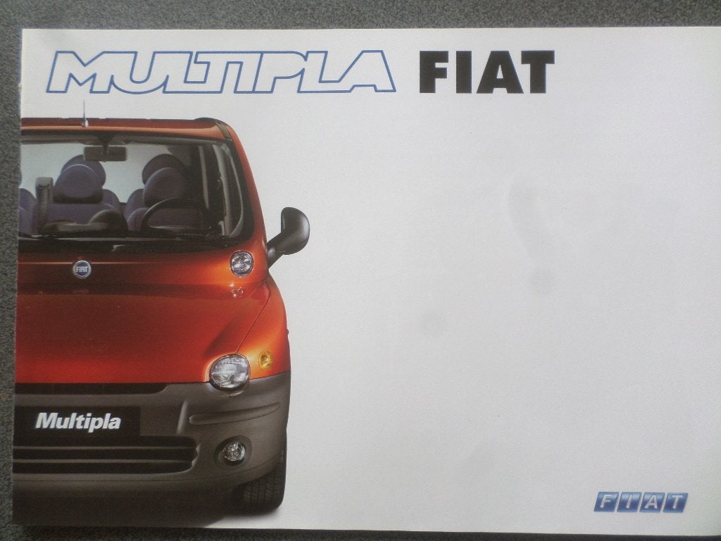Fiat Multipla Brochure, Ophalen of Verzenden, Zo goed als nieuw, Overige merken