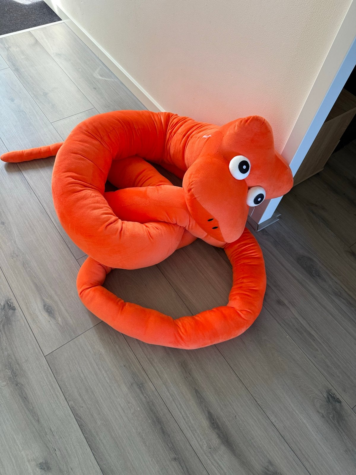 Grote Oranje Slang Knuffel - 6 Meter Lang, Ophalen, Oranje, Gebruikt, Overige typen