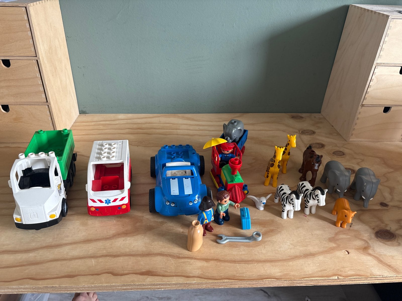 Duplo set voertuigen en dieren, Ophalen of Verzenden, Duplo
