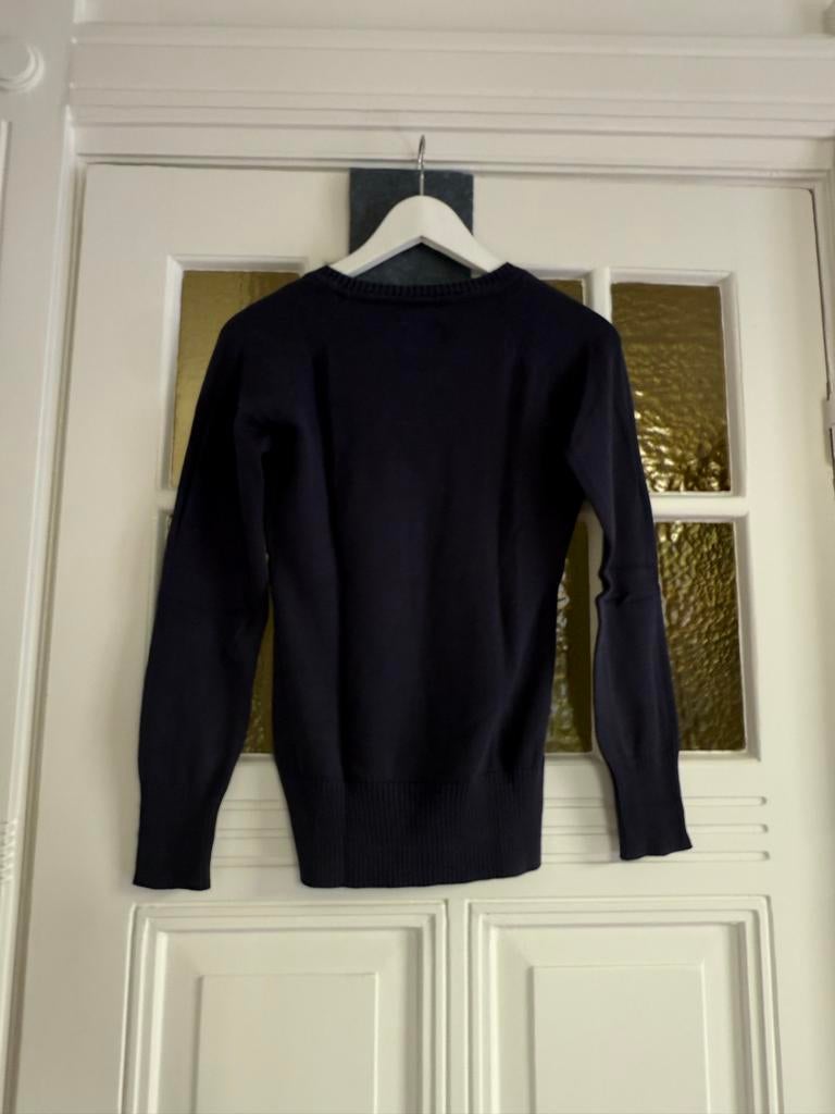 L.O.G.G. Wiebertjes Trui Maat S - Donkerblauw/Roze/Wit, Kleding | Dames, Truien en Vesten, Ophalen of Verzenden, Gedragen, Maat 36 (S)