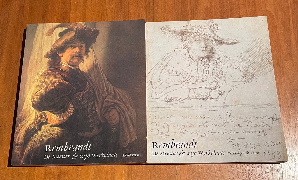 2 boeken: Rembrandt de Meester en zijn Werkplaats  2 delen, Ophalen of Verzenden, Zo goed als nieuw