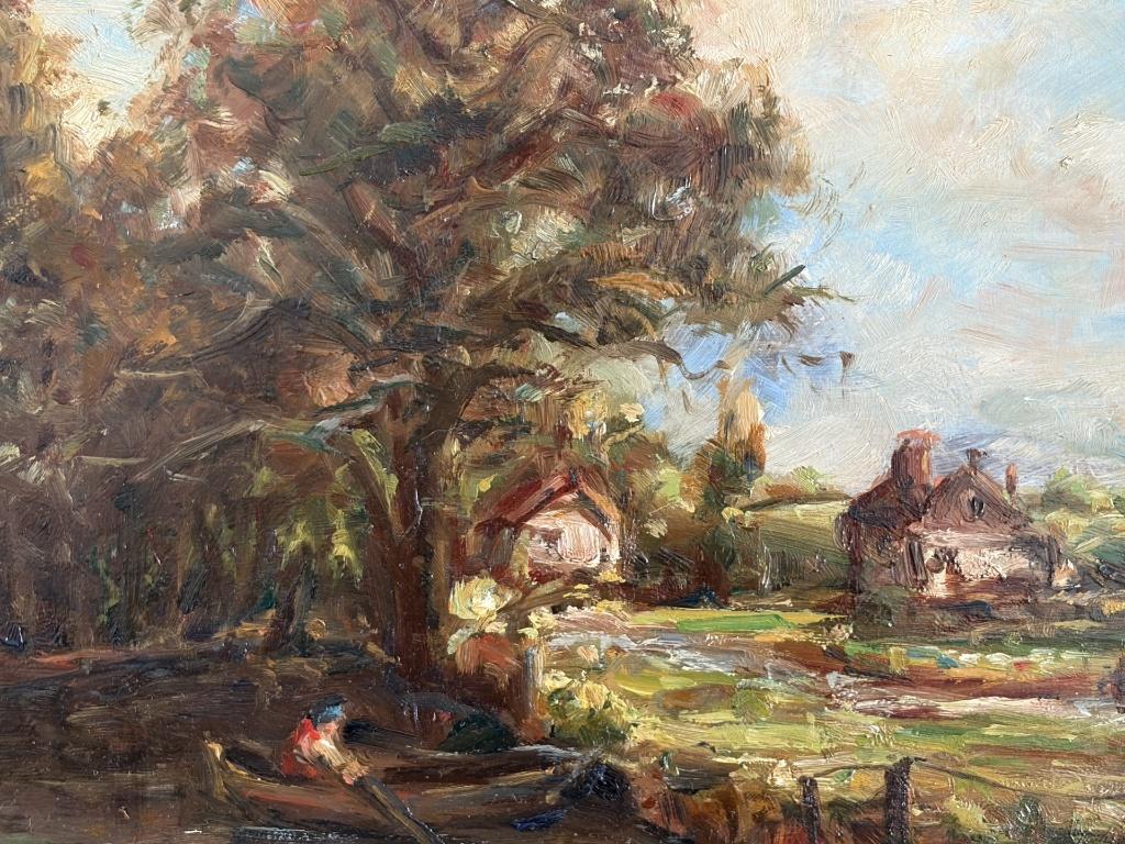 Fred Smoolenaers, landschap met visser in een bootje, Ophalen