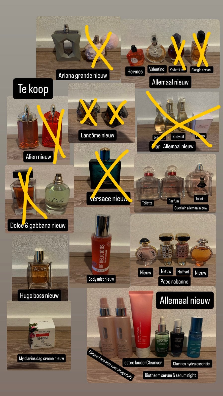 Verschillende originele parfum, Ophalen of Verzenden, Nieuw