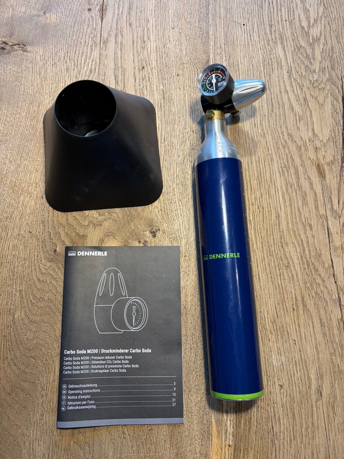Dennerle Carbo Soda M200 CO2 set met fles & drukregelaar, Ophalen, Zo goed als nieuw, CO₂-systeem, Dennerle
