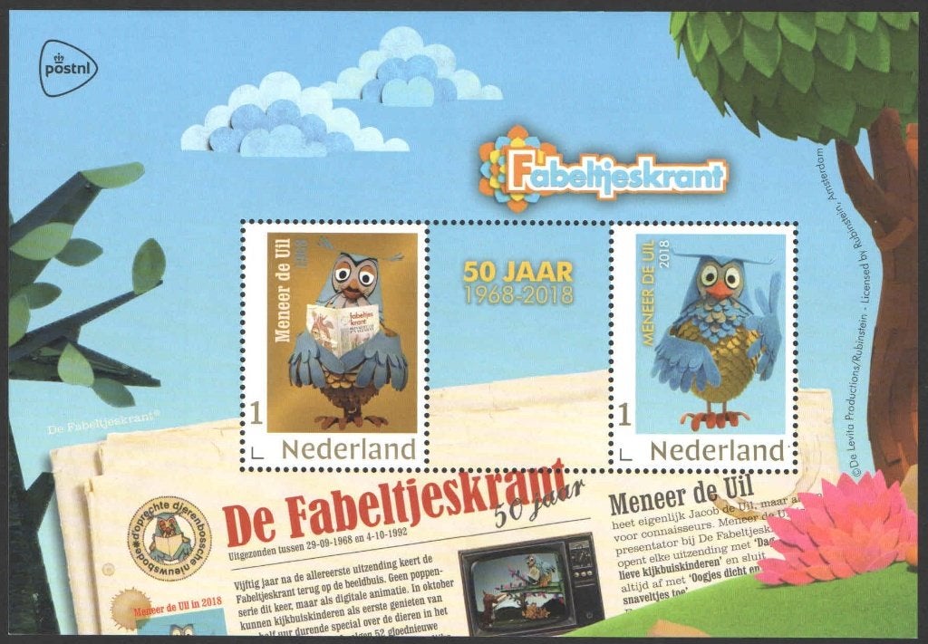Postzegels De Fabeltjeskrant:, Ophalen of Verzenden, Na 1940, Postfris