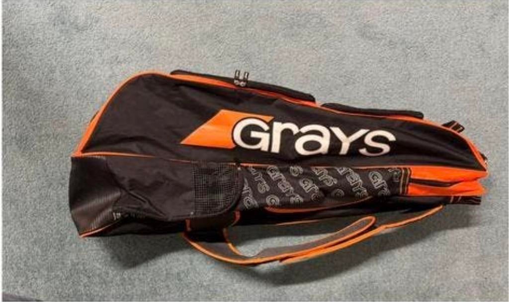 Grays gamma ultra training Hockeysticktas - Zwart/Oranje, Ophalen of Verzenden, Gebruikt, Tas