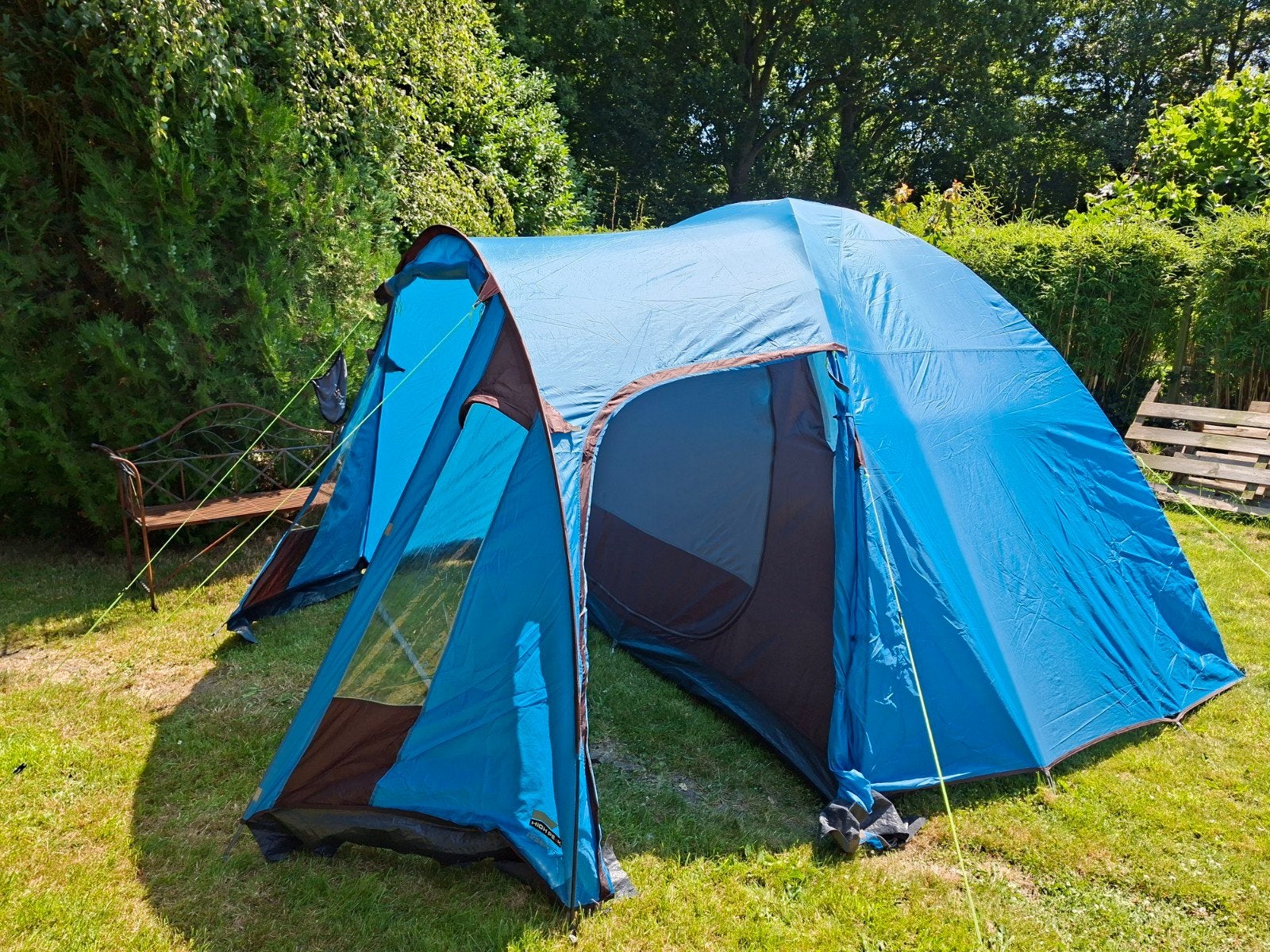 5 persoons tent High Peak Tessin 5, Caravans en Kamperen, Tenten, Ophalen of Verzenden, Zo goed als nieuw, Tot en met 5