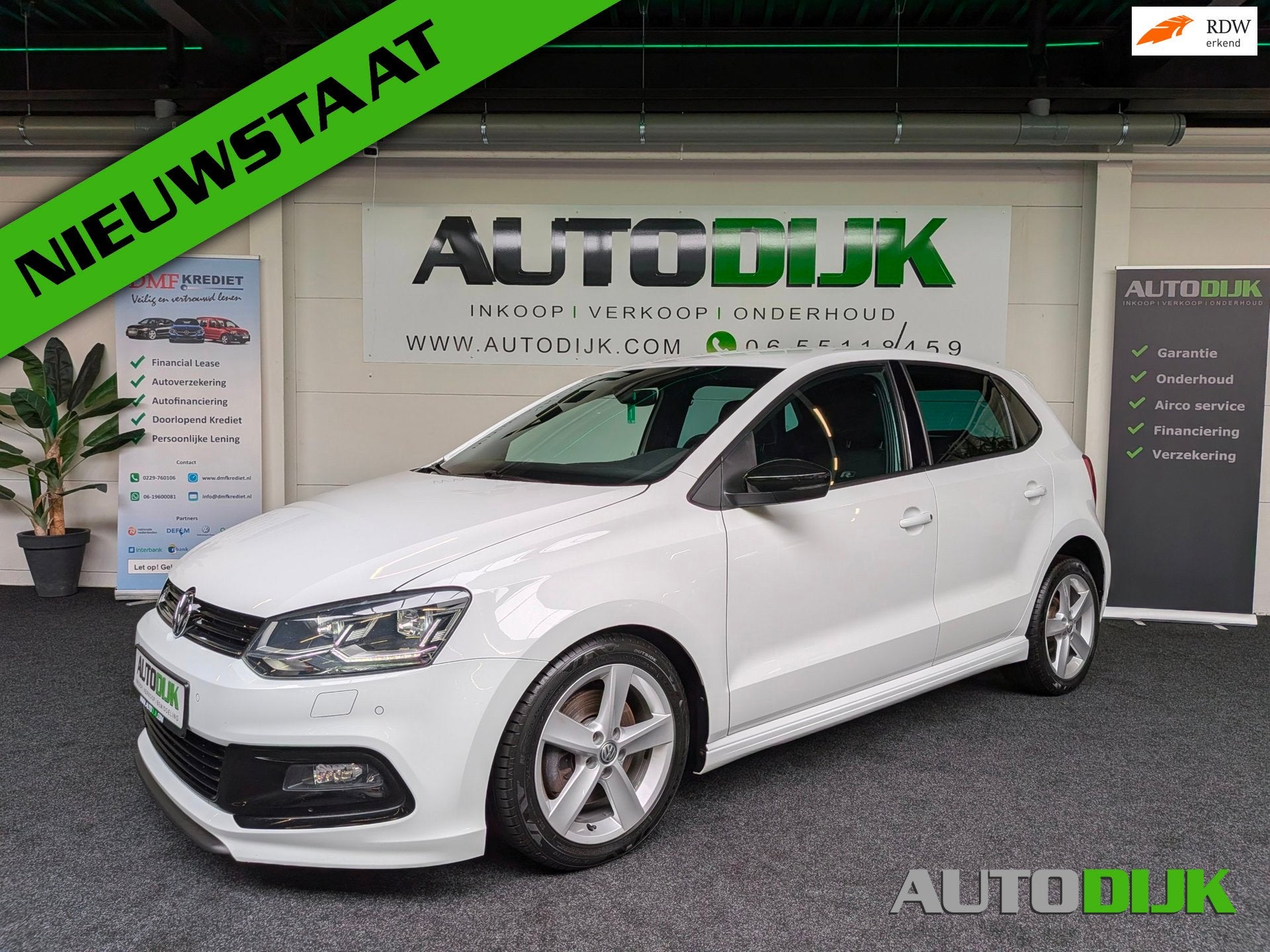 Volkswagen Polo 1.2 TSI 3X R-Line|110PK 6-Bak|LED|Bomvol, Gebruikt, Alcantara, Wit, Automatische klimaatregeling