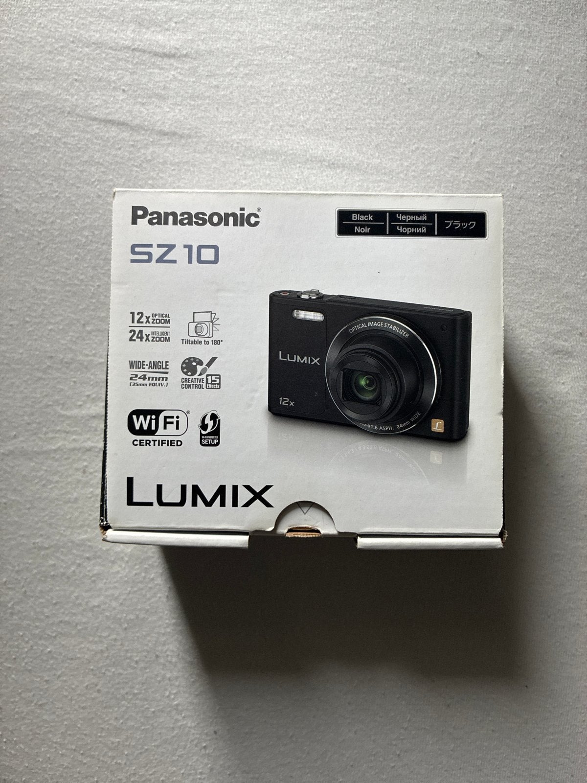 Panasonic Lumix SZ10 Compact Camera - Zwart, WiFi, 12x Zoom, Ophalen, Compact, Zo goed als nieuw, Overige Merken