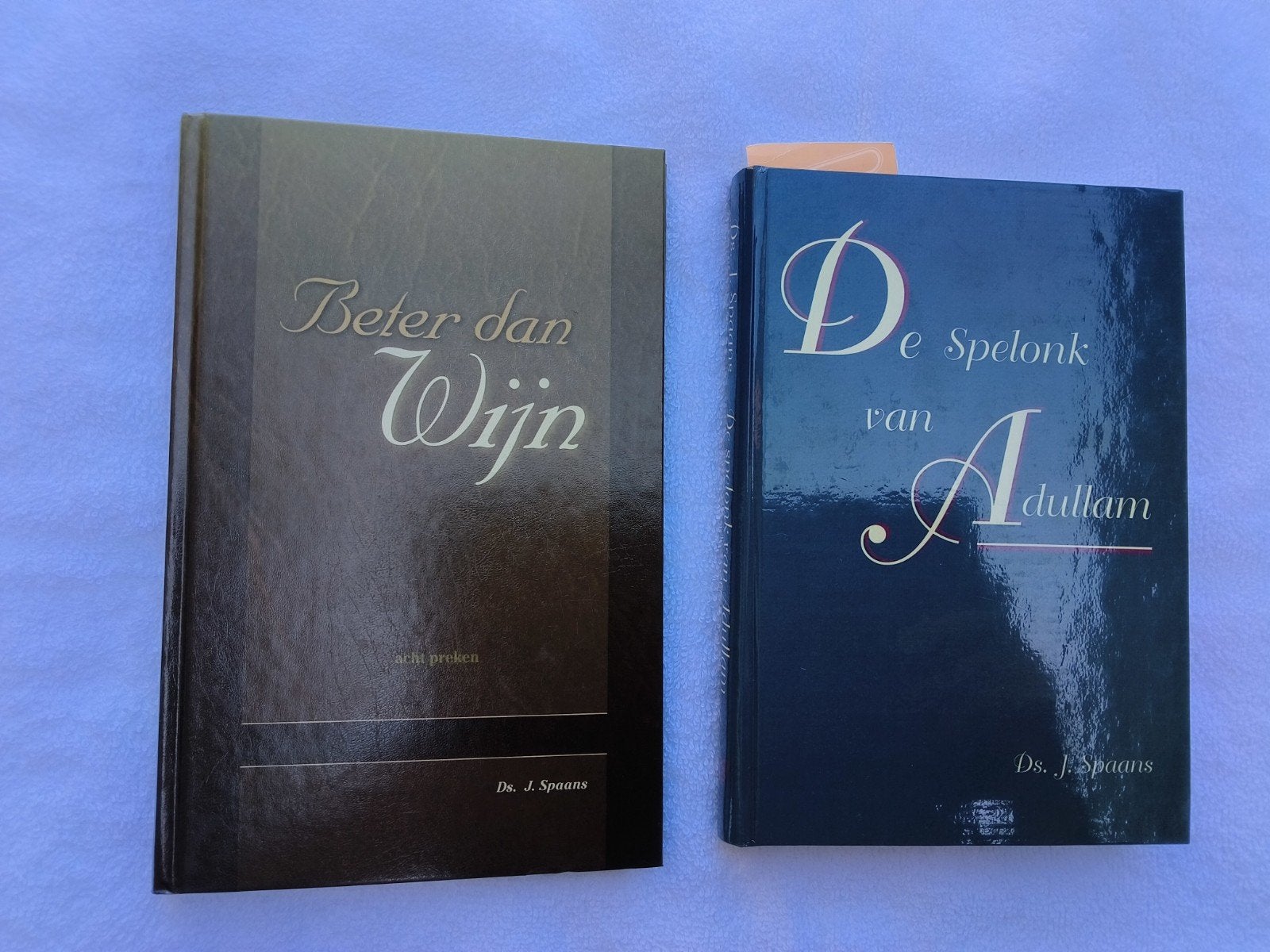 Ds. J. Spaans - De Spelonk van Adullam+ Beter dan wijn, Boeken, Ophalen of Verzenden, Zo goed als nieuw