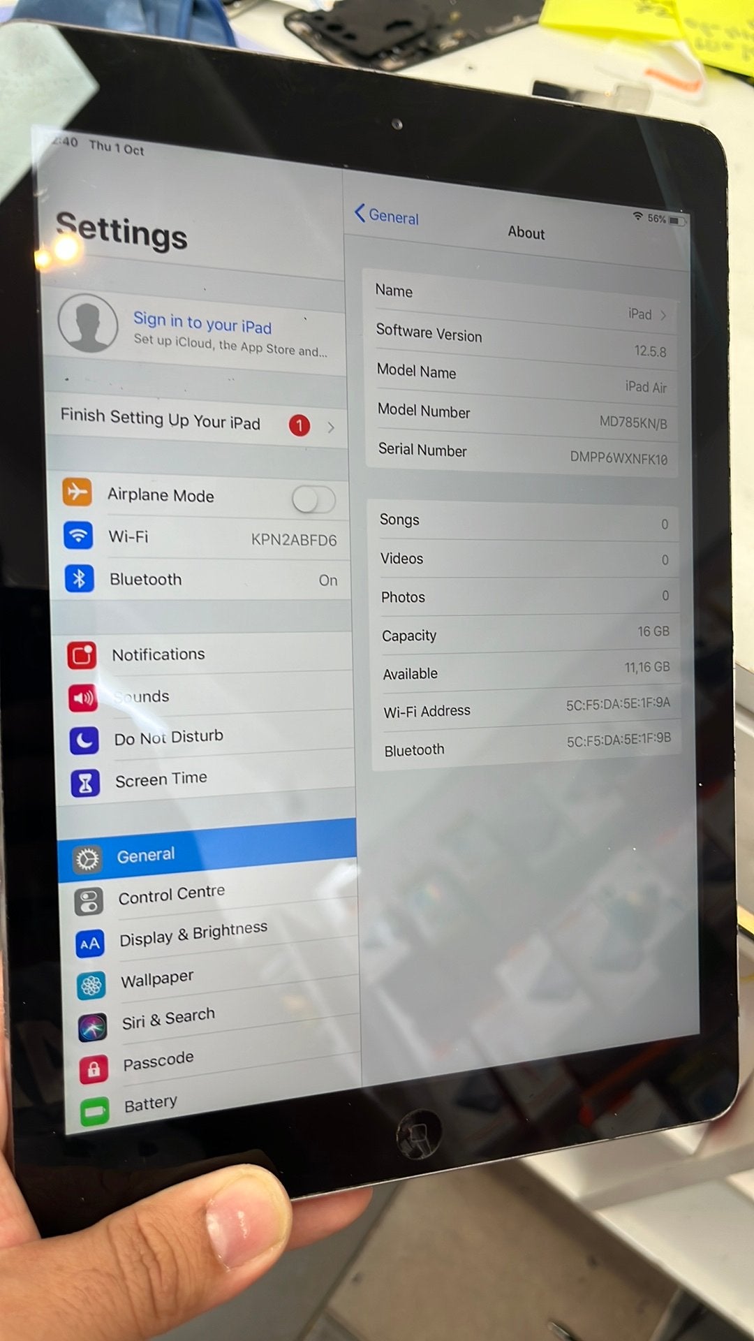 IPad Air 16gb, Computers en Software, 10 inch, Apple, Apple iPad Air, Ophalen of Verzenden