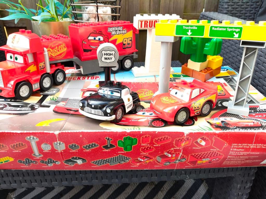 Lego Duplo Cars set, Ophalen of Verzenden, Zo goed als nieuw, Complete set, Duplo