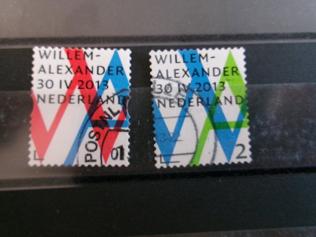 2013 - inhuldigingszegels koning willem-alexander (302b), Ophalen of Verzenden, Gestempeld