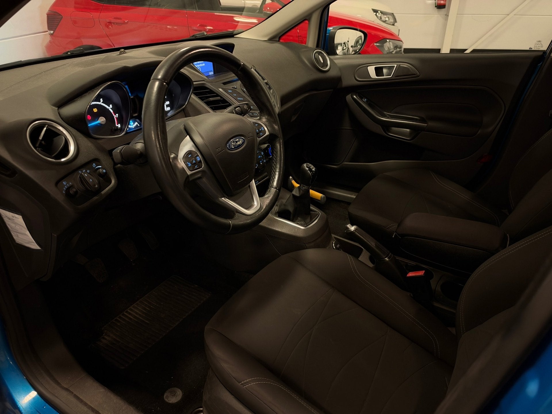 Ford Fiesta 1.0 Style Nap Airco Start/Stop Cruise Nwe APK, Auto's, Stof, 525 kg, Blauw, 23 km/l