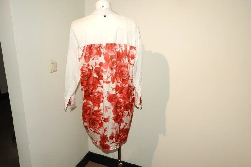 Blumarine Blugirl blouse tuniek bloemen rug Nieuw IT 42, Blumarine, Verzenden, Wit, Nieuw