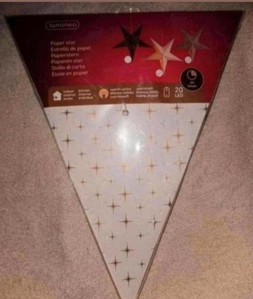 Kerstster. Wit. Nieuw, Diversen, Ophalen, Nieuw