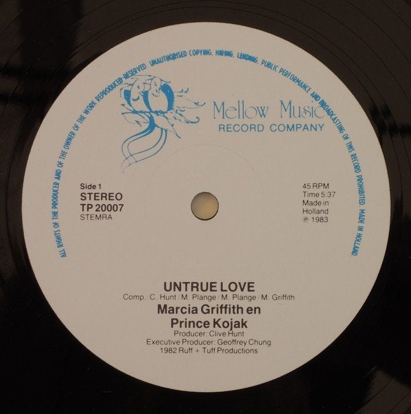 Marcia Griffith  Untrue Love  maxi single, Gebruikt, Reggae en Ska, EP, 12 inch