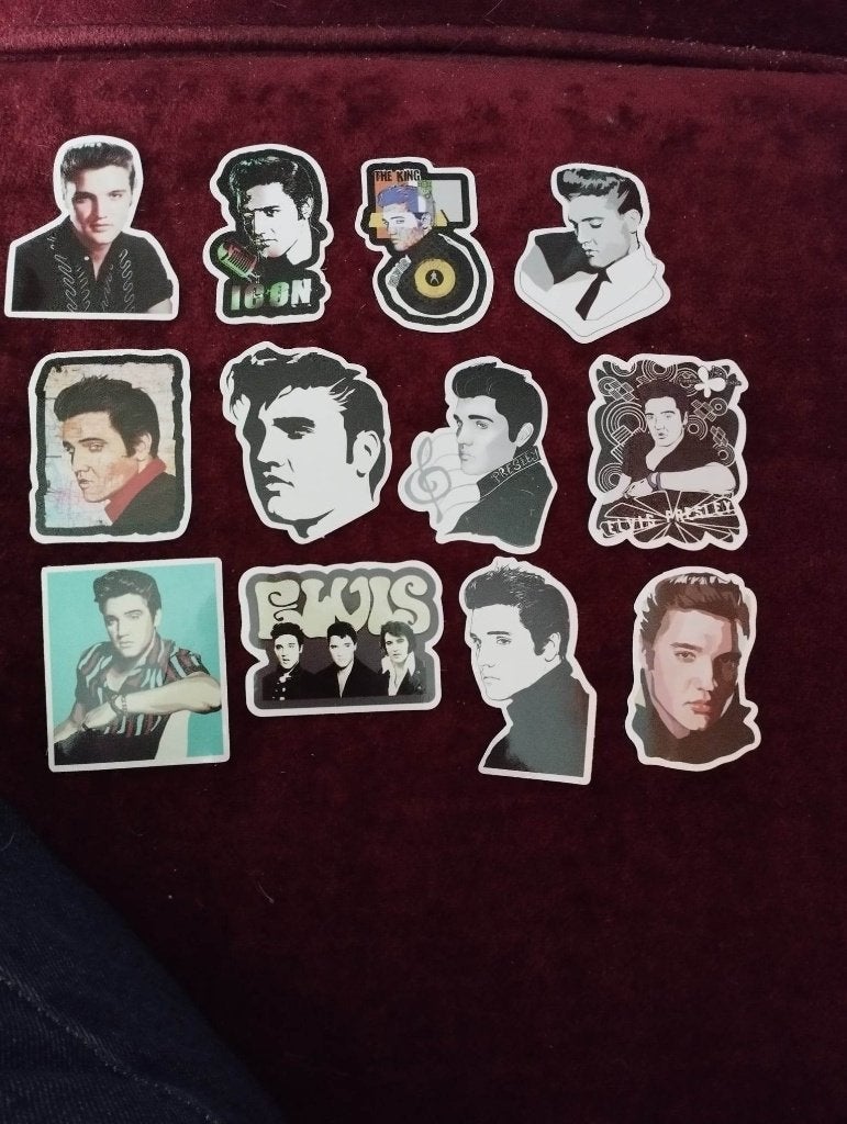 Elvis stickers, Verzamelen, Stickers, Nieuw, Film, Tv of Omroep, Ophalen