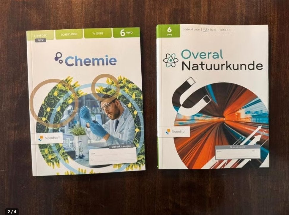 Natuurkunde en Scheikunde Schoolboeken voor VWO, Boeken, Ophalen of Verzenden, Zo goed als nieuw, VWO, Natuurkunde