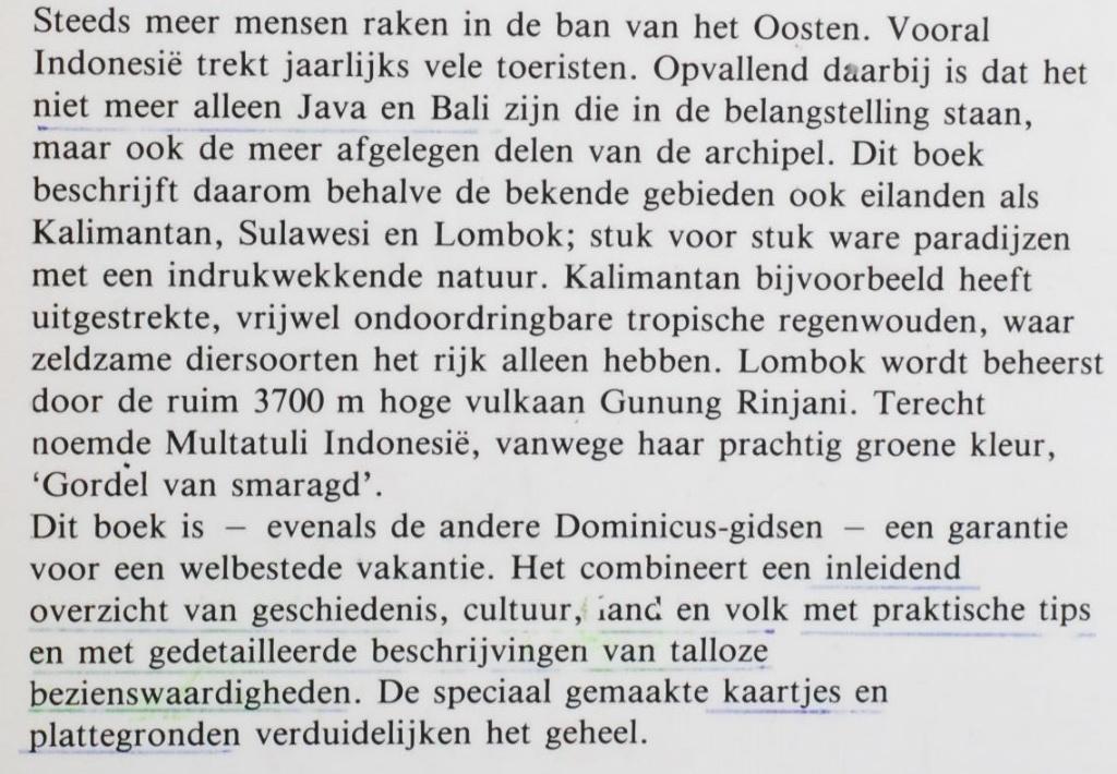 Indonesië - Dominicus reisgids (1989), Boeken, Reisgidsen, Overige merken, Verzenden, Zo goed als nieuw, Reisgids of -boek