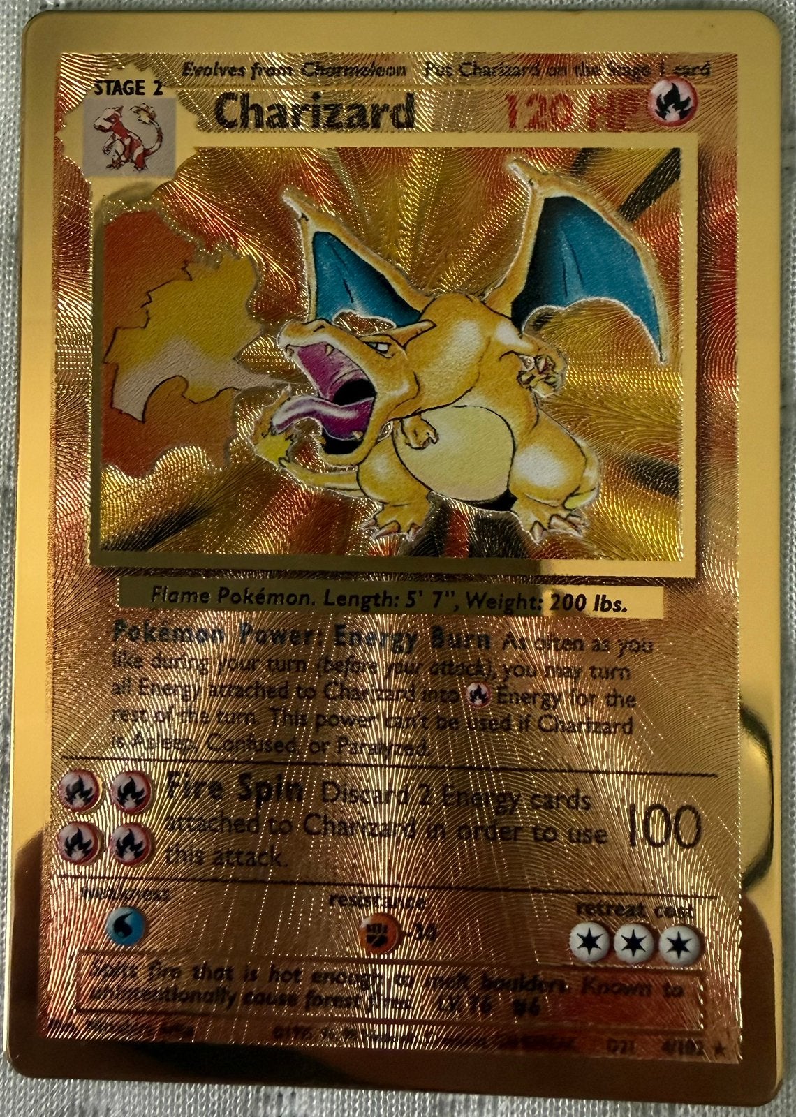 Metalen Charizard Celebrations, Verzenden, Zo goed als nieuw