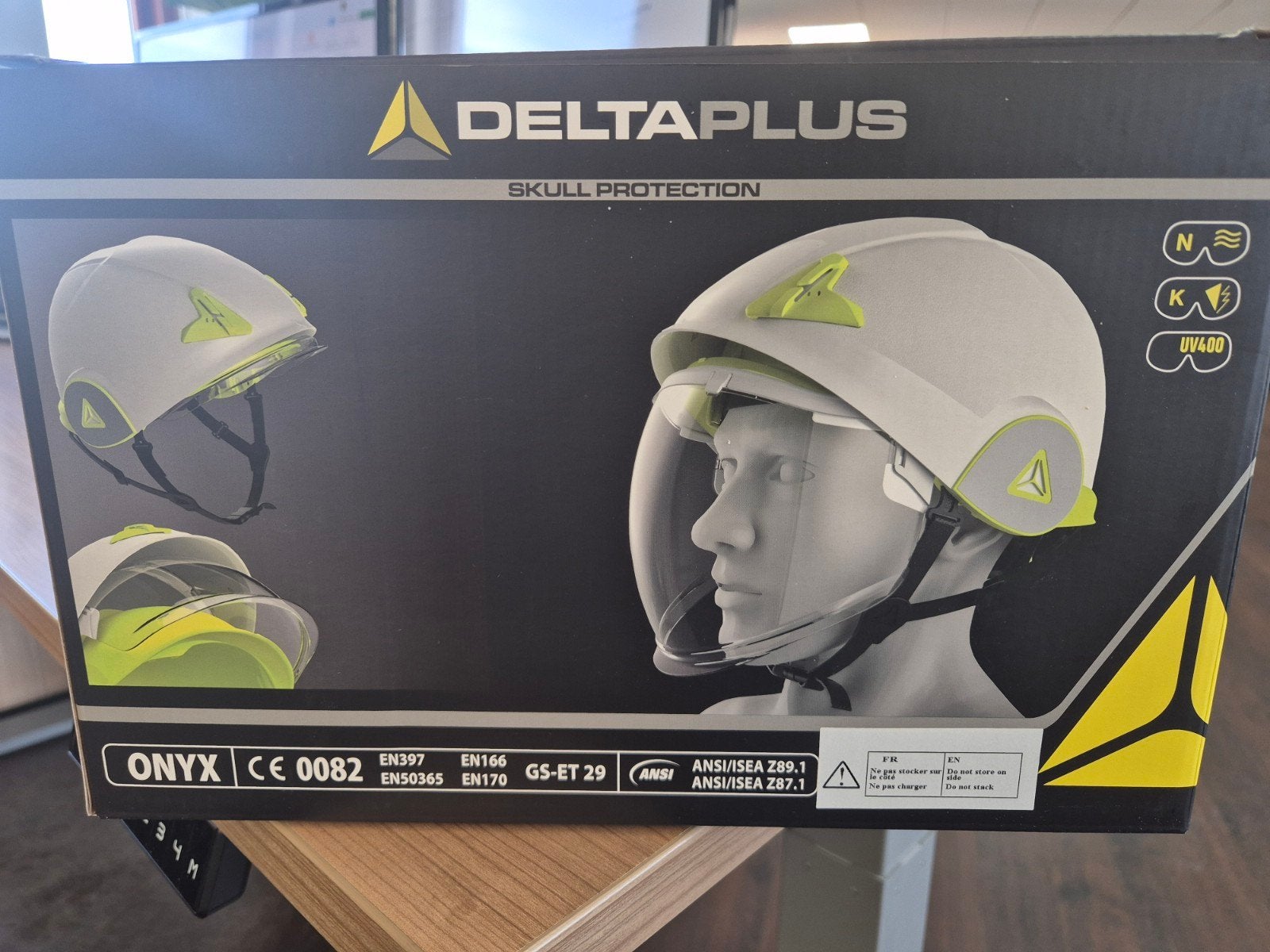 Delta Plus Onyx Veiligheidshelm met Gelaatsscherm - Laatste, Ophalen of Verzenden, Nieuw