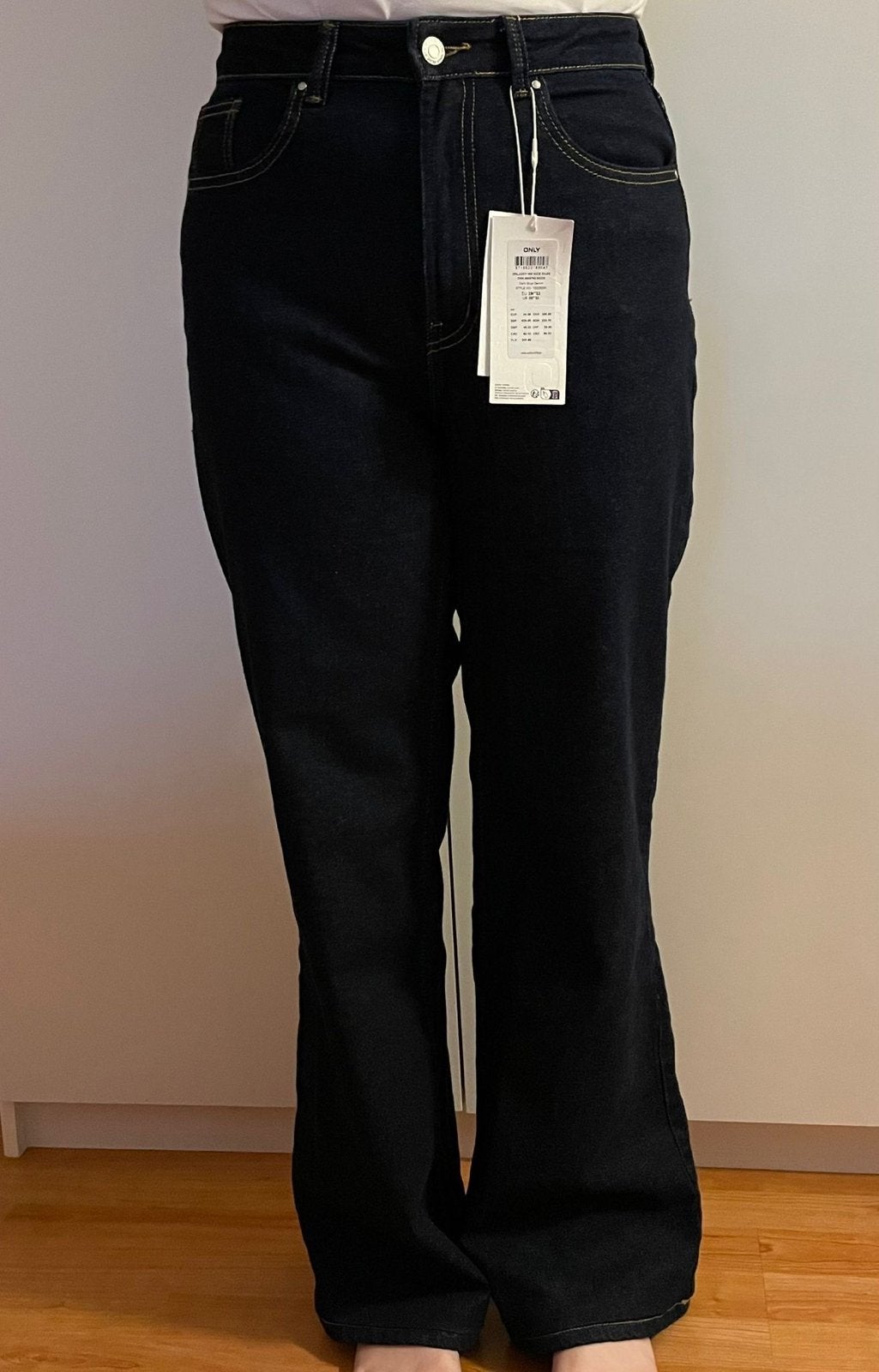Nieuwe Only Wide Rinse Jeans - Donkerblauw Denim, Kleding | Dames, Ophalen, Blauw, Nieuw, Maat 36 (S)