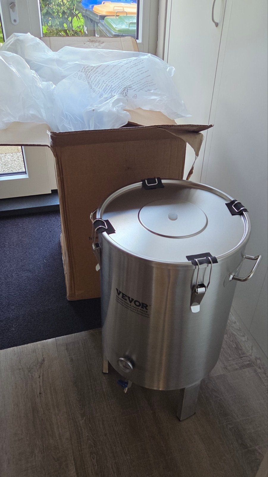 Nieuw RVS Gistingsvat 60 liter, Ophalen, Nieuw