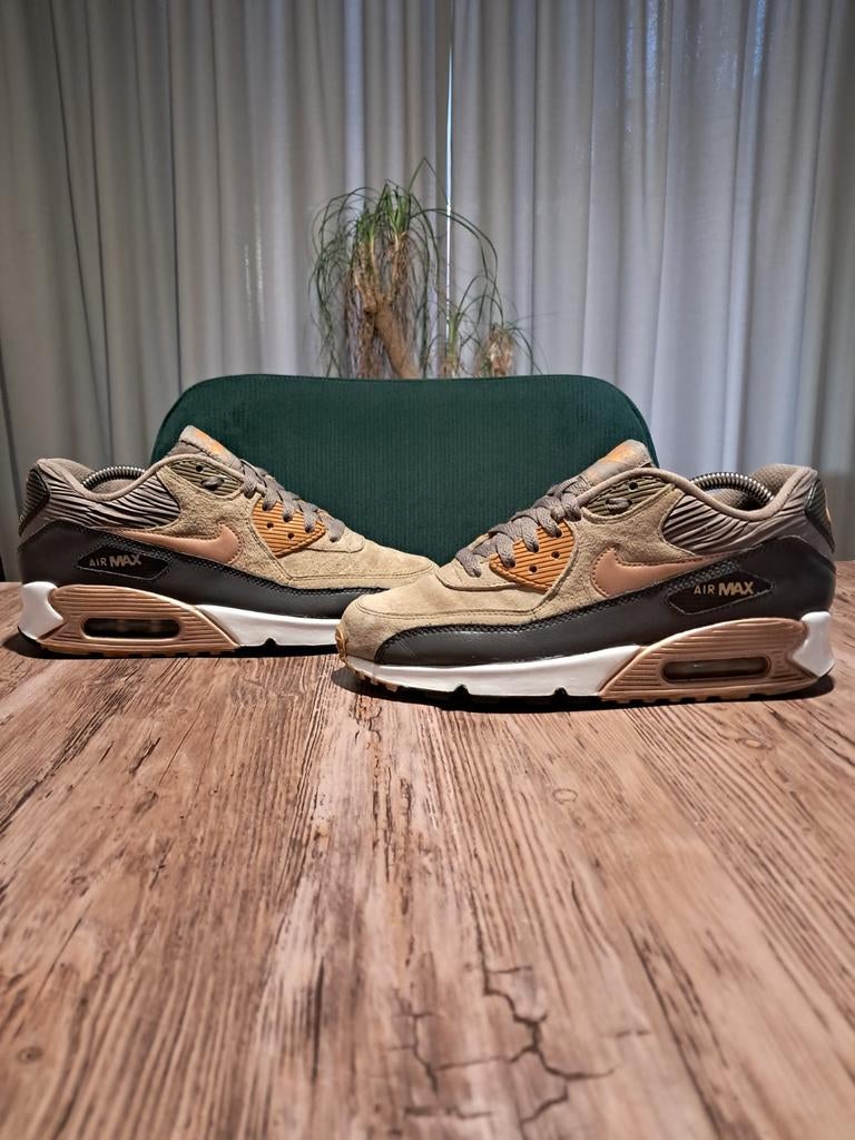 Nike Air Max 90 Leather Premium 'Dark Storm' Size 39, Overige kleuren, Nike, Ophalen of Verzenden, Sneakers of Gympen