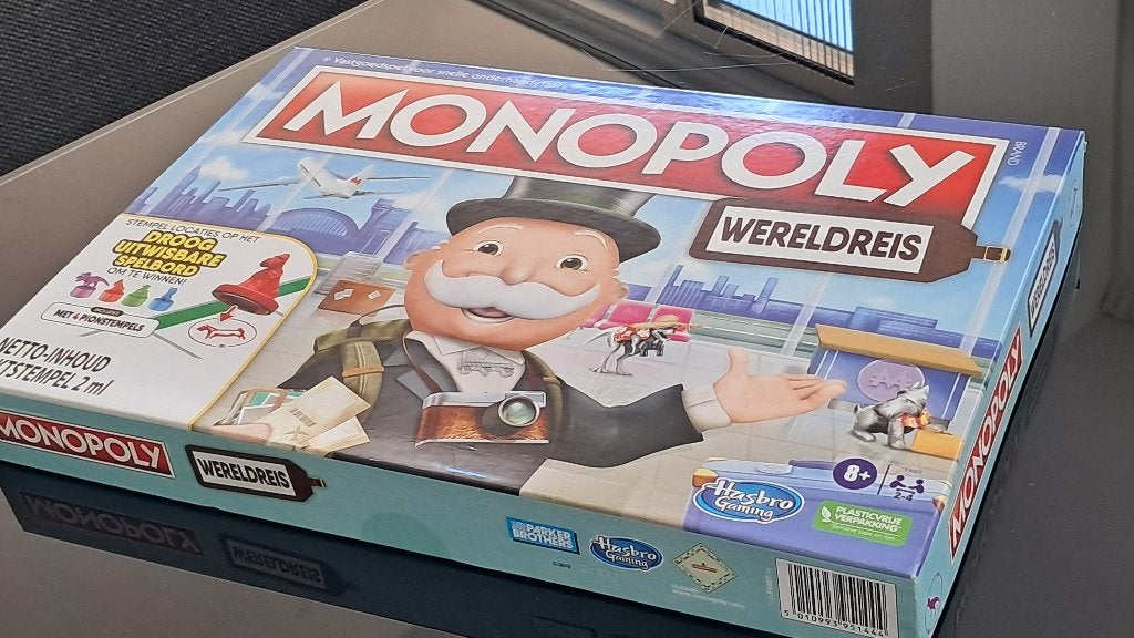 Monopoly, wereldreis, Hobby en Vrije tijd, Gezelschapsspellen | Bordspellen, Drie of vier spelers, Ophalen of Verzenden, Zo goed als nieuw