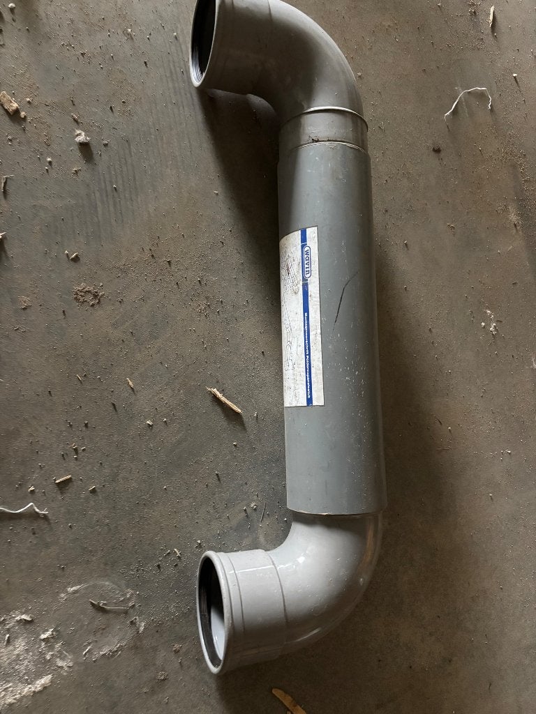 Expansiestuk polderstuk 125mm. Meerdere aanwezig., Ophalen, Afvoer, Pvc, Zo goed als nieuw