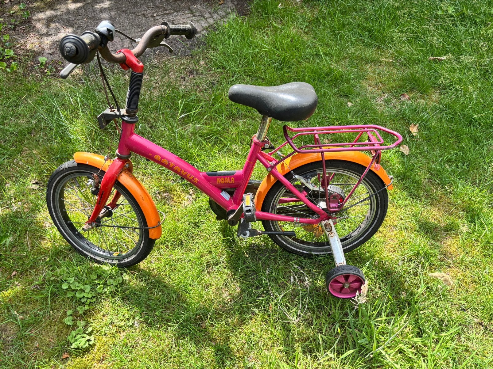 Batavus Koala kinderfietsje, Fietsen en Brommers, Terugtraprem, Gebruikt, 16 tot 18 inch, Batavus
