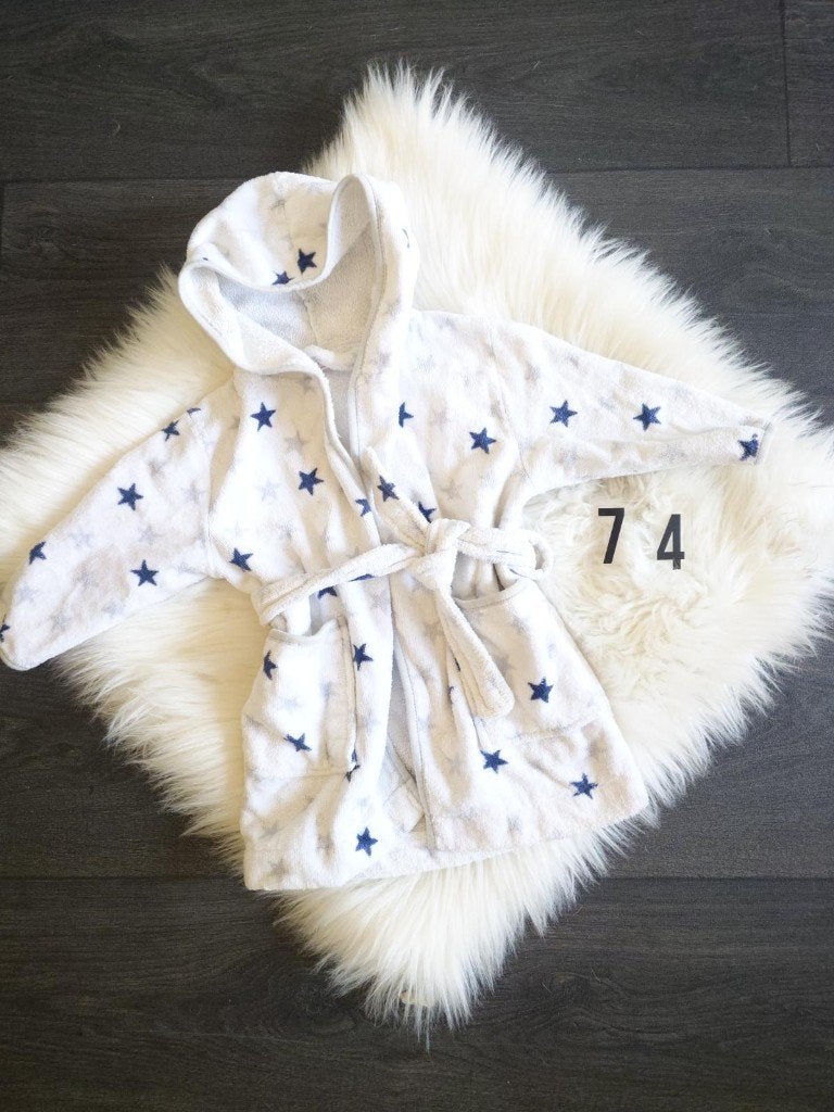 Sterren thema badjas maat 74, Nacht- of Onderkleding, Gebruikt, Jongetje of Meisje, Ophalen of Verzenden