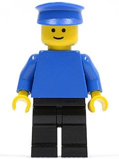 LEGO City pln086 Plain Blue Torso with Blue Arms, Black Legs, Lego, Ophalen of Verzenden, Minifiguur, City