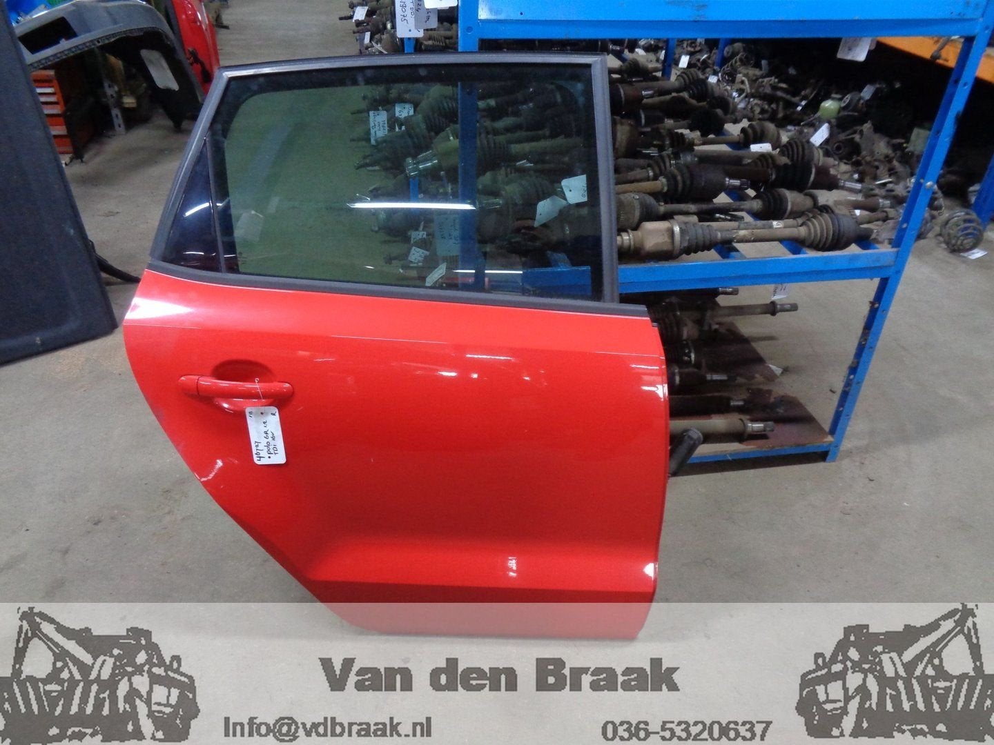 Volkswagen Polo 5 drs 2009-2014 Deur rechts achterzijde, Gebruikt, -, Herkomst onderdeel bekend, -