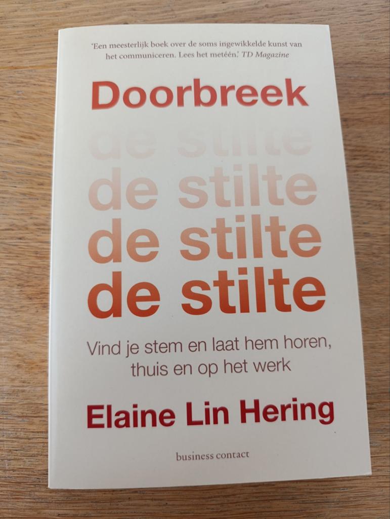 Elaine Lin Hering, Doorbreek de stilte, Ophalen of Verzenden, Zo goed als nieuw, Elaine Lin Hering