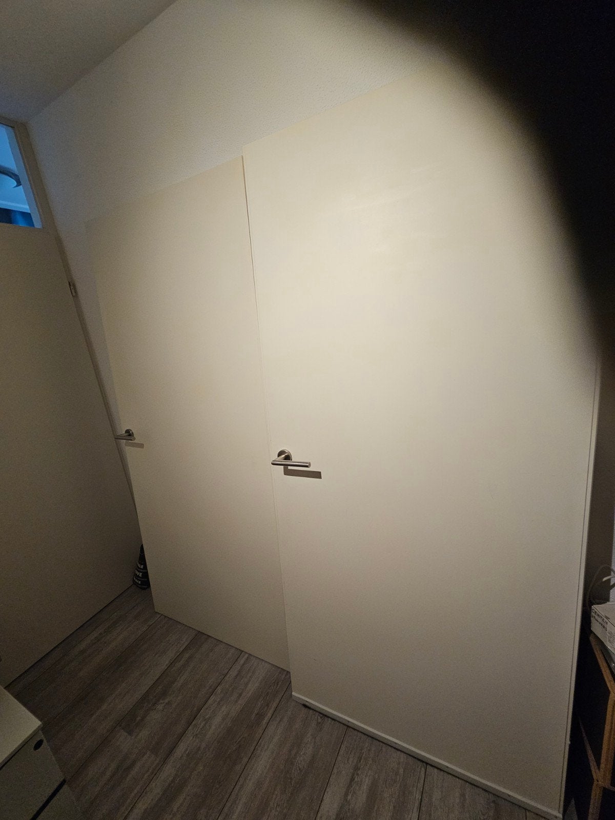 2 Opdekdeuren rechts scharnierend 90x201,5 incl. deurbeslag, Ophalen