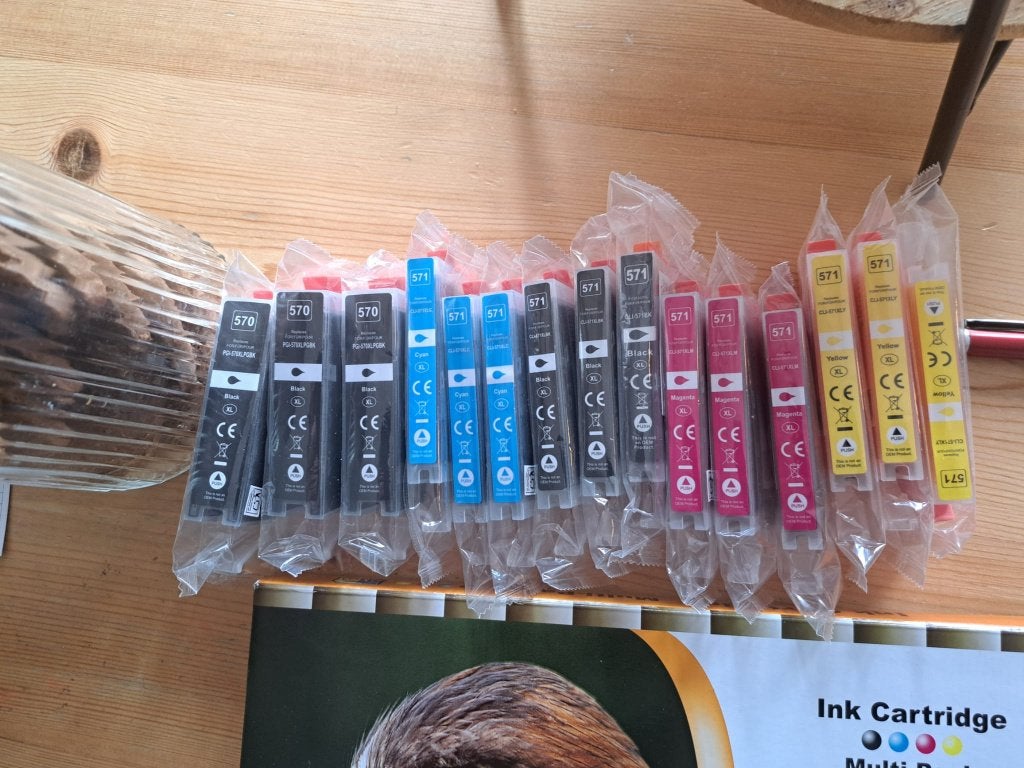 inkt patronen, Ophalen, Nieuw, Cartridge, Canon